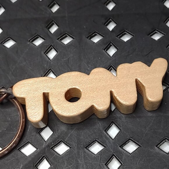 Wooden Tony Keychain - Picture 1 of 6